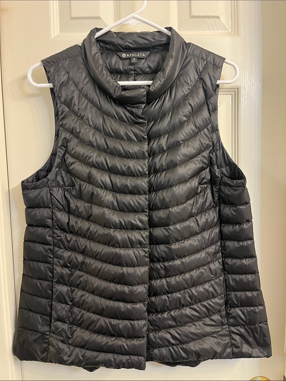 Athleta down vest quilted size medium